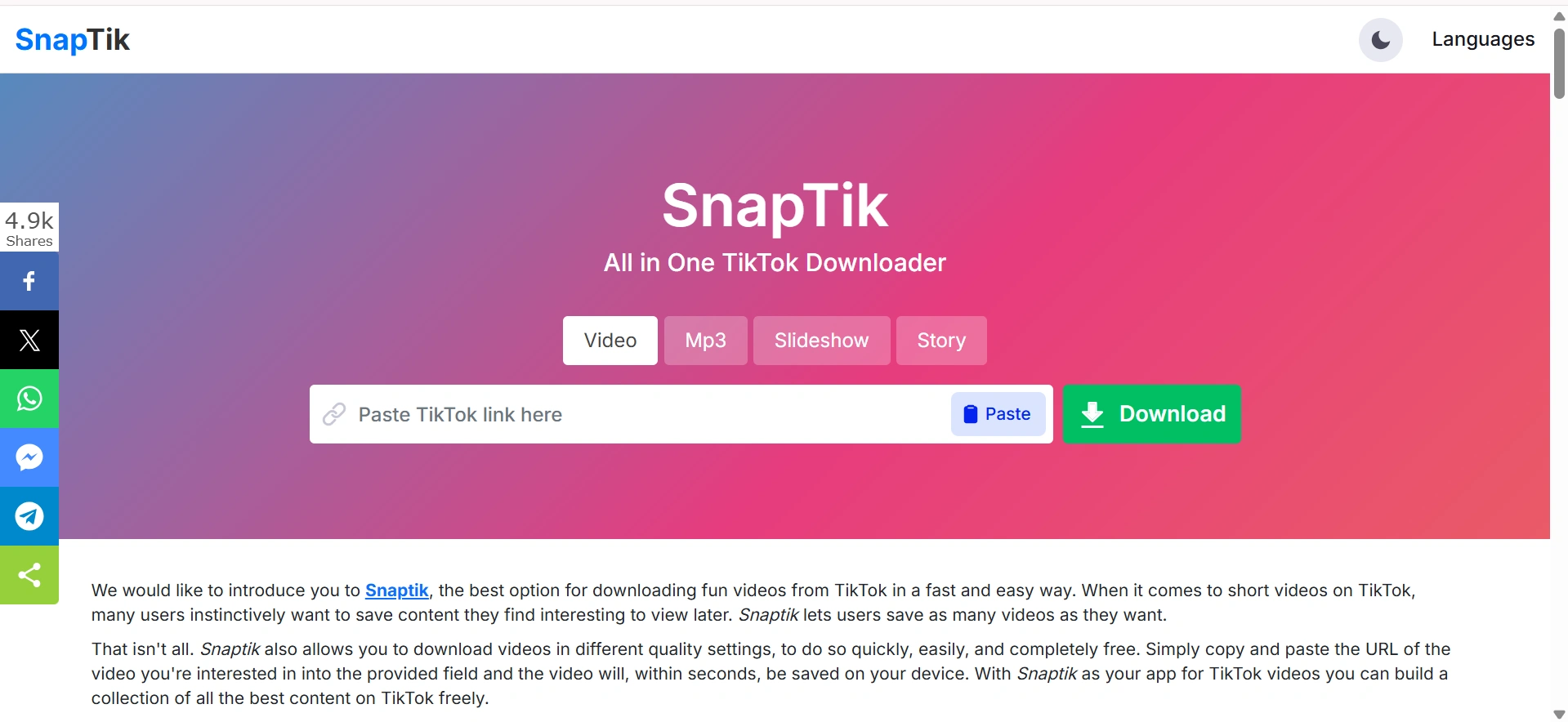 Tutorial Mudah Download Lagu TikTok MP3 dengan Snaptik